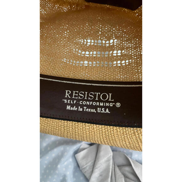 Vintage 1979  Resistol Stagecoach Straw Cowboy Hat 7 1/4 - Picture 6 of 10